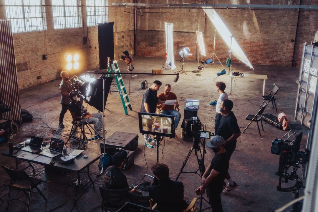 filmmaker shooting action scene